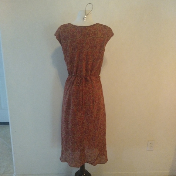 Rabbit Rabbit Rabbit Paisley Maxi Dress, Multicolor Earth tones, Size 16 - Picture 5 of 12